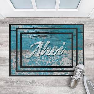 Fußmatte Ahoi Mischgewebe - Blau - 85 x 60 cm