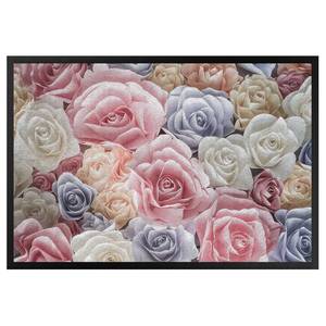 Deurmat Pastell Paper Art Rosen textielmix - meerdere kleuren - 70 x 50 cm