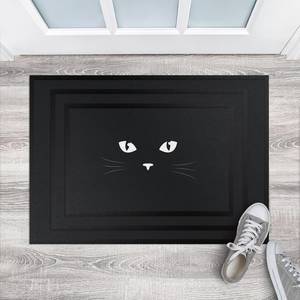 Fußmatte Katzenaugen Mischgewebe - Dunkelgrau - 60 x 40 cm