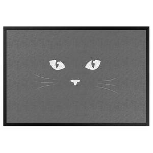 Paillasson Yeux de chat Tissu mélangé - Gris lumineux - 85 x 60 cm