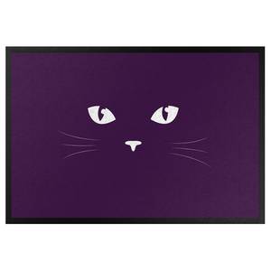 Fußmatte Katzenaugen Mischgewebe - Violett - 85 x 60 cm