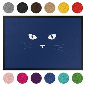 Deurmat Kattenogen textielmix - Blauw - 70 x 50 cm