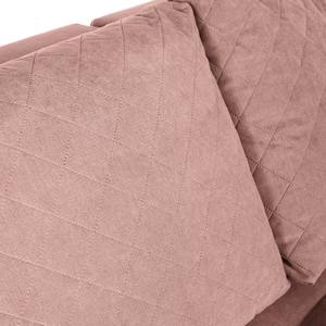 Sofa Karala (2-Sitzer) Flachgewebe - Babyrosa - Breite: 90 cm