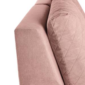 Sofa Karala (2-Sitzer) Flachgewebe - Babyrosa - Breite: 90 cm