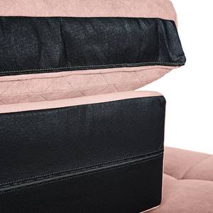 Sofa Karala (2-Sitzer) Flachgewebe - Babyrosa - Breite: 90 cm