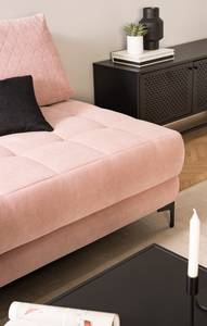 Sofa Karala (2-Sitzer) Flachgewebe - Babyrosa - Breite: 90 cm