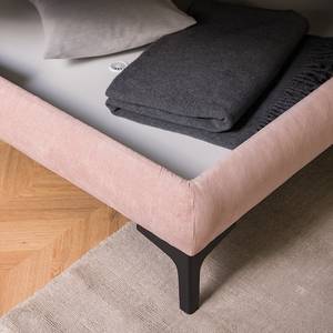 Sofa Karala (2-Sitzer) Flachgewebe - Babyrosa - Breite: 90 cm