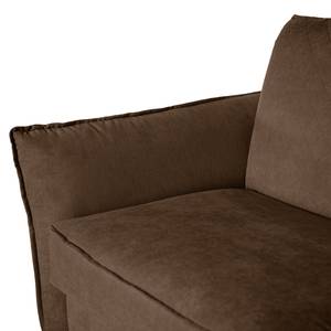 Schlafsofa Kallaste mit Matratze Flachgewebe - Tabakbraun - Breite: 192 cm