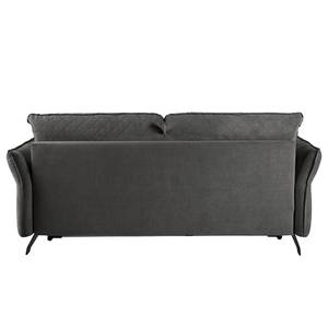 Schlafsofa Kallaste mit Matratze Flachgewebe - Grau - Breite: 192 cm