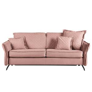 Schlafsofa Kallaste mit Matratze Flachgewebe - Babyrosa - Breite: 212 cm