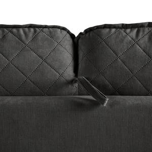 Schlafsofa Kallaste mit Matratze Flachgewebe - Grau - Breite: 212 cm