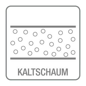 Polsterhocker COSO Classic+ Echtleder - Echtleder Taru: Hellbraun - Breite: 95 cm - Chrom glänzend
