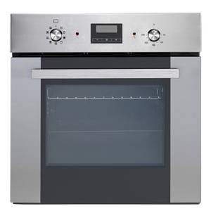 Küchenzeile Aveiro Inklusive Elektrogeräten - Hochglanz Weiß / Beton Dekor - Breite: 260 cm