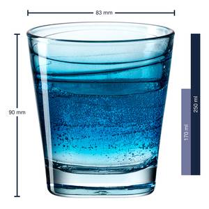 Trinkglas Vario Struttura (6-teilig) Mehrfarbig - 250 ml