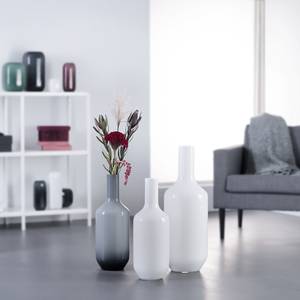 Vase Milano V Farbglas - Weiß