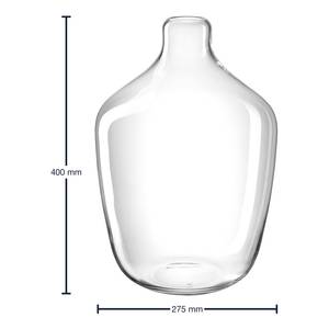 Flesvaas Casolare transparant glas - 40 cm - Hoogte: 40 cm
