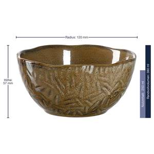 Bols en céramique Matera (lot de 6) Céramique - Beige - Beige - Diamètre : 12 cm