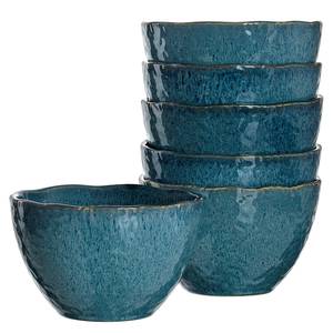 Keramische schaal Matera (set van 6) keramiek - blauw - Blauw - Diameter: 15 cm