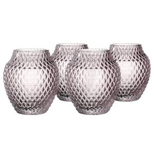 Tafelvaas Poesia (set van 4) gekleurd glas - paars - Paars