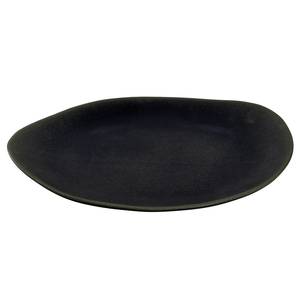 Assiettes en céramique Noli (lot de 6) Céramique - Noir - 30 x 21 cm - Noir