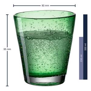 Drinkglas Burano (set van 6) kalk-natron glas - 330 ml - Groen
