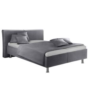 Gestoffeerd bed Playas Zilver - 160 x 200cm - H2 zacht