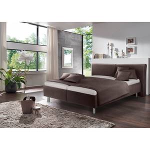 Gestoffeerd bed Playas Bruin - 180 x 200cm - H3 medium