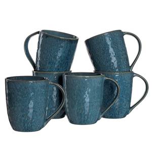 Keramiktasse Matera (6er-Set) Keramik - Blau - Blau