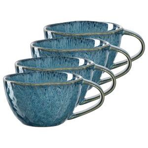 Keramiktasse Matera (4er-Set) Keramik - 180 ml - Blau