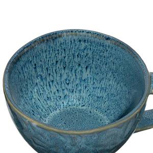 Keramisch kopje Matera (set van 4) keramiek - blauw - Blauw