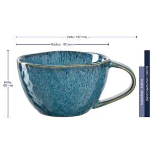 Tasses en céramique Matera (lot de 4) Céramique - Bleu - Bleu