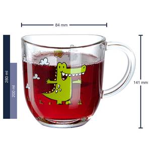 Tasse Bambini Krokodil (6er-Set) Mehrfarbig - 280 ml