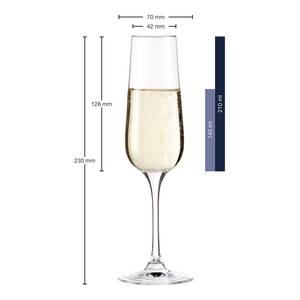 Flûtes de champagne Tivoli (lot de 6) Transparent - 210 ml