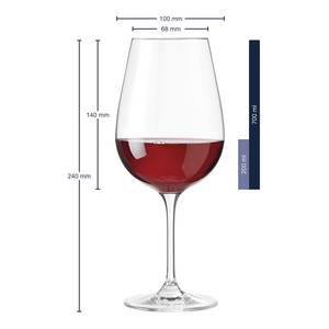 Verres à vin Tivoli I (lot de 6) Transparent - 700 ml - Capacité : 0.7 L