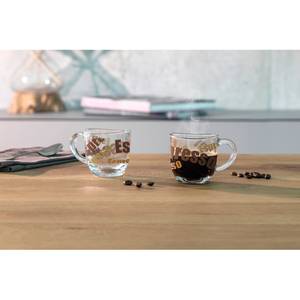 Tasse en verre transparent - lot de 6 Lot de 6 tasses à expresso