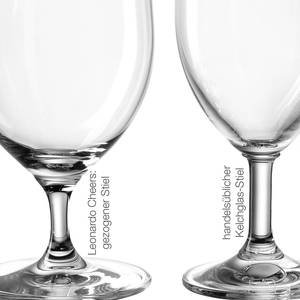 Bierglas Cheers (set van 6) transparant - 450 ml