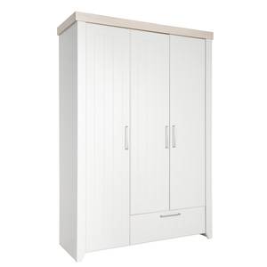 Armoire Helene Gris - Bois manufacturé - 139 x 200 x 53 cm