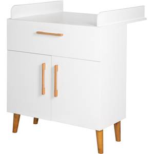 Chambre bébé Mick II (3 éléments) Blanc - Bois manufacturé