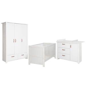 Babyzimmer-Set Mila II (3-teilig) Grau - Holzwerkstoff