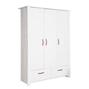 Chambre bébé Mila II (3 éléments) Blanc - Bois manufacturé