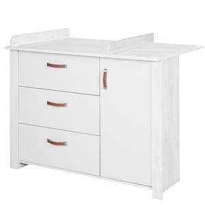 Chambre bébé Mila II (3 éléments) Blanc - Bois manufacturé