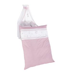 Ensemble lit bébé Ange Rose foncé - Textile