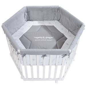 Parc bébé Rock Star Baby III Blanc - Bois manufacturé - 121 x 72 x 106 cm