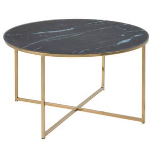 Salontafel Katori I glas/metaal - Zwart