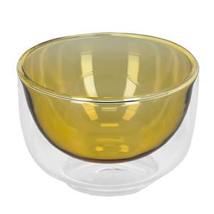 Schaal Braulia transparant glas - geel/transparant - Geel