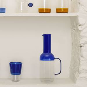 Glazen kan Diara transparant glas - blauw/transparant