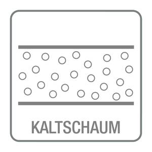 3-Sitzer Sofa COSO Classic+ Echtleder - Echtleder Taru: Hellbraun - Chrom glänzend