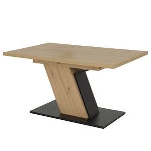 Eettafel Tuusula (met uitschuiffunctie) Artisan eikenhouten look/zwart