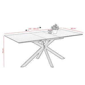 Table Okatti (extensible) anthracite