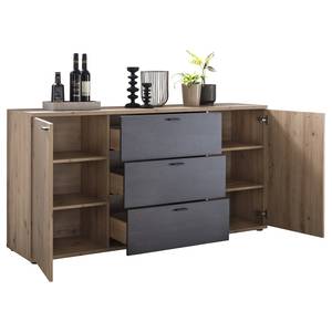 Sideboard Ambato Altholz Dekor / Schwarz - Eiche Artisan Dekor